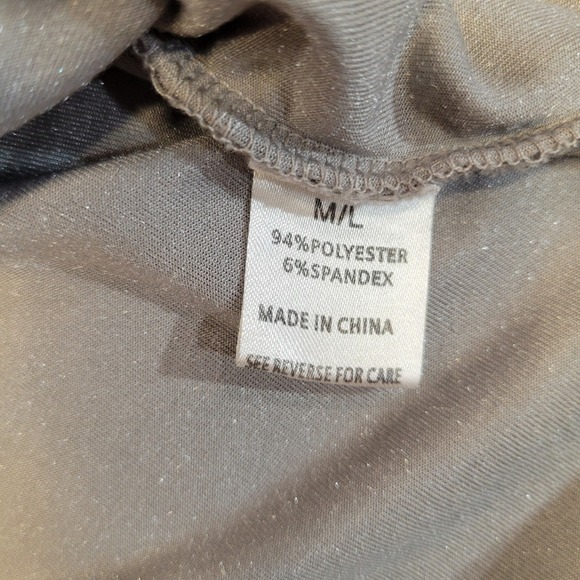 Wishlist Womens Grey Velvet Relaxed Cuffed Sleeve Top T5031KS Size M/L - Picture 6 of 8